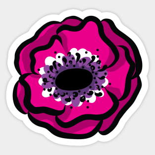 Anemone Flower Sticker